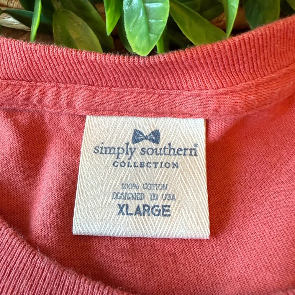 Simply Southern Rose Coral Firefly Short Sleeve Tee - Picture 11 of 12